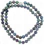 Sterling Silver Genuine Black Peacock Pearl Necklace