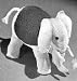 CROCHETED ELEPHANT Vintage Stuffed Animal TOY CROCHET...