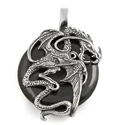 Warrior Dragon Pendant in Sterling Silver