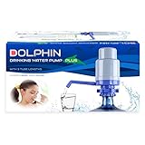 Improved New Generation Dolphin Water Bottle Pump with 4 Tubes (Fits Most 2-6 Gallon Water Coolers [Excluding Glass])