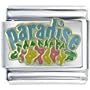 Golden Italian Charm Hawaii Blue Paradise Travel & Flags