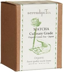 SerendipiTea Matcha Culinary Grade, Organic Green Tea, 4-Ounce Box