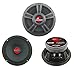 Lanzar OPTI8MI 8-Inch 800W MidBass Mid Speakers with 2) OPTIBT44 Super Tweeters (Pair)