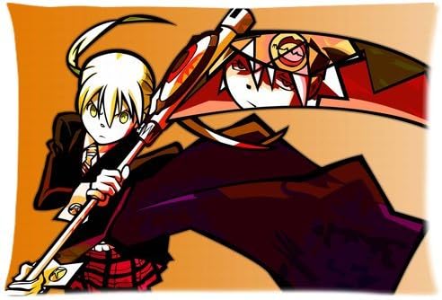 Japanese Anime Soul Eater Death The KID 07 Pattern Pillowcase High quality cotton Nice Two Side Printing 20x30 inches soft Pillow Case