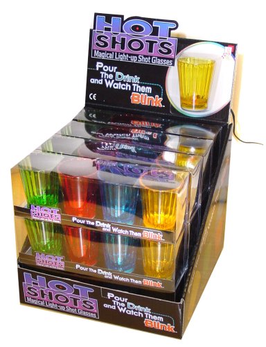 Childrens Toyshop  Kitchen & Housewares : Hot Shots Flashing LED Shot glass set of 4