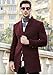 APTRO Men's Wool French Front Slim Fit Long Business Coat