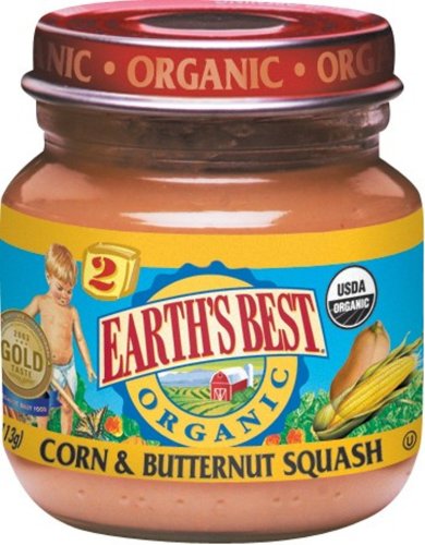 Earth's Best 2nd Corn squash, 4 Ounce Jars (Pack of 24) by Earth's Best