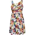 Rare Editions Girls 7-16 Floral Print Mesh Dress
