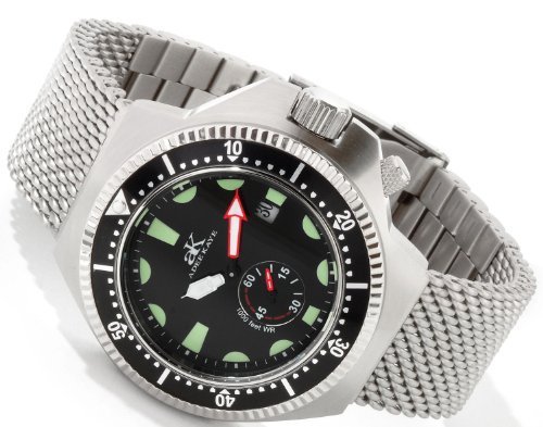 Adee Kaye AK7235-MB Black Dive Watch