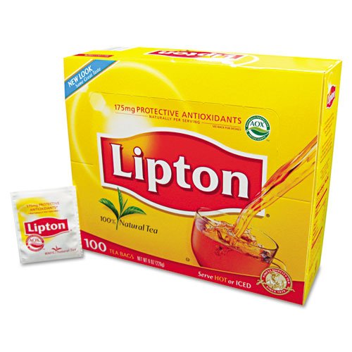 Lipton Products - Lipton - Tea Bags, Regular, 100/Box - Sold As 1 Box - Tea bags for hot or iced tea. - Brisk and refreshing. -
