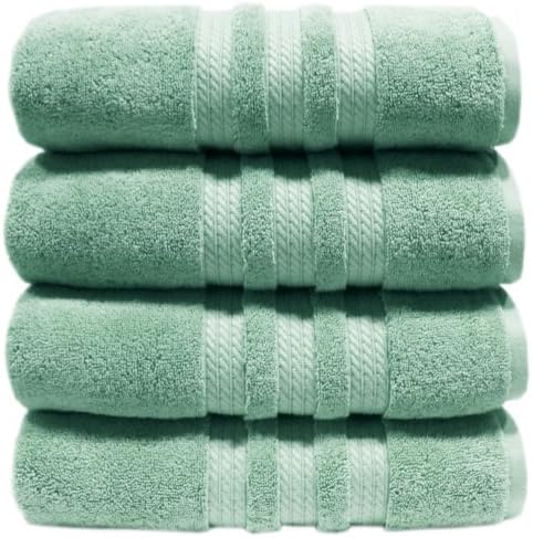1 X 100% Cotton Luxury Bath Towel - 30" x 58" - Light Blue