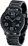 Mens Black Stainless Steel Fashion Watches by Toxic TX50001-C