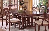 Pallisades Contemporary Style Deep Cherry Finish Solid Wood Dining Table