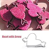 私の家族 矢印の心ステンレス鋼のクッキー カッター ケーキ鋳型を焼成