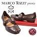 MARCO TOZZI premio, Glattleder Slipper, soft und flexibel, Echtleder, cafe- braun antic