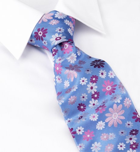 Pure Silk Floral Pattern Tie