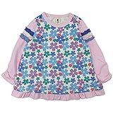 【H28年春物】 chocola(ショコラ) 天竺花総柄チュニックTシャツ 120cm/淡ピンク NO.CH-1621-13019