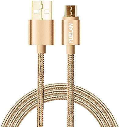Extender Micro USB Cable,for iClever YUELAN Nylon Braided Cable High Speed USB 2.0 A Male To Micro B Charging &amp; Data Sync Cable Cord Connectors for Samsung S3 S4 NOTE4 NOTE5 S6 S7