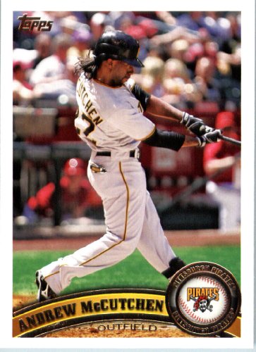 2011 Topps Baseball Card #60 Andrew McCutchen - Pittsburgh Pirates - MLB Trading Card In A Protective Screwdown Case