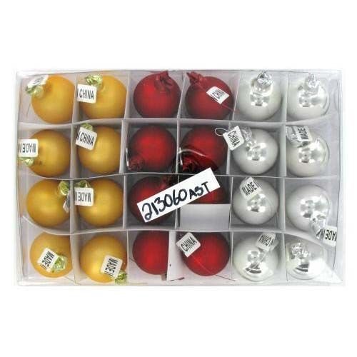 Deluxe Import Trading 70-213075ASST 15 mm Shiny Stem Ball - 72 Packs