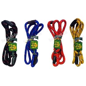 Pet Touch Dog Slip Lead - Modern Rope Material - 180cm x 12mm - Black, Red, Yellow or Blue