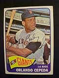 Orlando Cepeda San Francisco Giants #360 1965 Topps Autographed Baseball Card