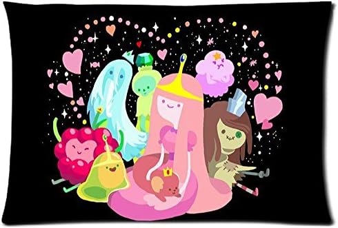 Ulive Decorative Soft Home Decor Bed Sofa Throw Pillow Case Cartoon Finn And Jake Adventure Time 20X30 Inch 2 Sides