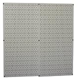 Wall Control 30-P-3232G Gray Metal Pegboard Pack