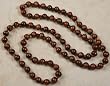 Wood Beaded Necklace - Extra Long - 46 Inches