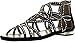 Forever Tory-63 Womens Cut Out Back Zip Flat Sandals