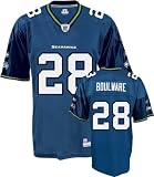 Michael Boulware Jersey: Reebok Blue Replica #28 Seattle Seahawks Jersey - X-Large