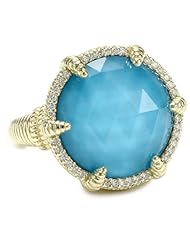 Judith Ripka "Eclipse" Pave Frame Ring