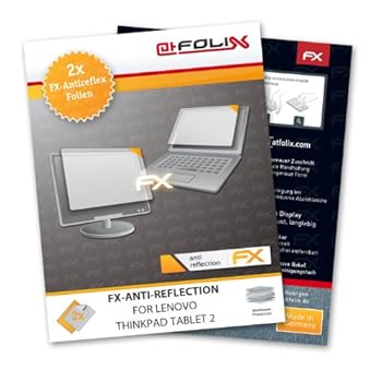 atFoliX FX-Antireflex Protection d'écran pour Lenovo ThinkPad Tablet 2 (2 pièces) - protection d'écran antiéblouissante! La plus haute qualité atFoliX FX-Antireflex Protection d'écran pour Lenovo ThinkPad Tablet 2 (2 pièces) - protection d'écran antiéblouissante! La plus haute qualité