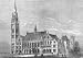LANCS:The new Town Hall,Rochdale,antique print,1871