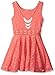 Beautees Girls' Big Solid Sleeveless Skater Dress