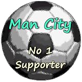 Manchester City No 1 Supporter-7.5 x 5cm Acrylic Fridge Magnet