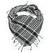 Trendy Plaid & Houndstooth Check Soft Square Scarf - Black & White Multi By Trendsblue Image #2