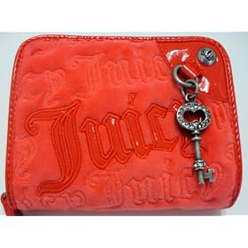 Buy Juicy Couture Flame Red Velour Charming Juicy French Wallet by Juicy Couture