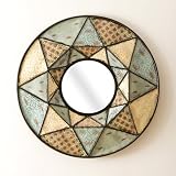 Round Decorative Wall Mirror - Southern Enterprises - EF7426