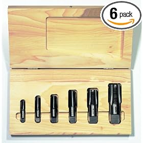Irwin Industrial Tools 1924 HSS Cut Thread Taper Pipe Tap Set, 6-Piece by Irwin