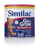 Similac Go & Grow Soy Based Formula, Powder, Case of Six Cans- each 24.0 Ounces