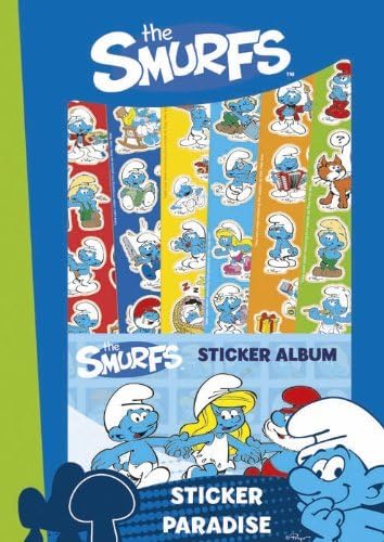Classic Smurfs Sticker Paradise Stickers and Album - Party Bag / Stocking Filler