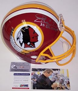 Joe Theismann Signed Helmet - Full Size - Autographed NFL Helmets
