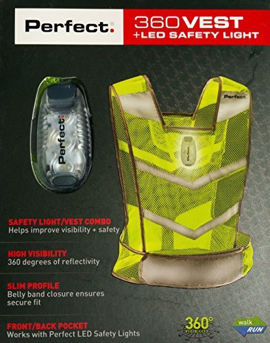 LED Sports Armband Flashing Safety Light for Running, Cycling or Walking At Night Set of 2 Red