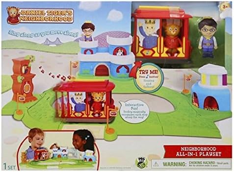 Daniel Tiger's Neighborhood All-In-One Playset Plus Bonus Neighborhood Figures Daniel Tiger and Katerina Kittycat