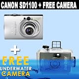 Canon PowerShot SD1100IS 8MP Digital Camera with 3x Optical Image Stabilized Zoom (Silver)