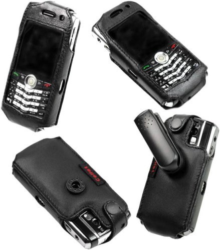 Cellet Blackberry Pearl 8100 Elite Leather Case with Cellet Removable Spring Belt Clip