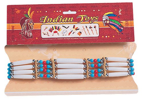 Click here to buy Native Warrior Beaded Indian Bracelet.