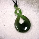 Eternity Double Loop Jade Pendant Necklace