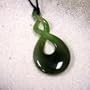 Eternity Double Loop Jade Pendant Necklace